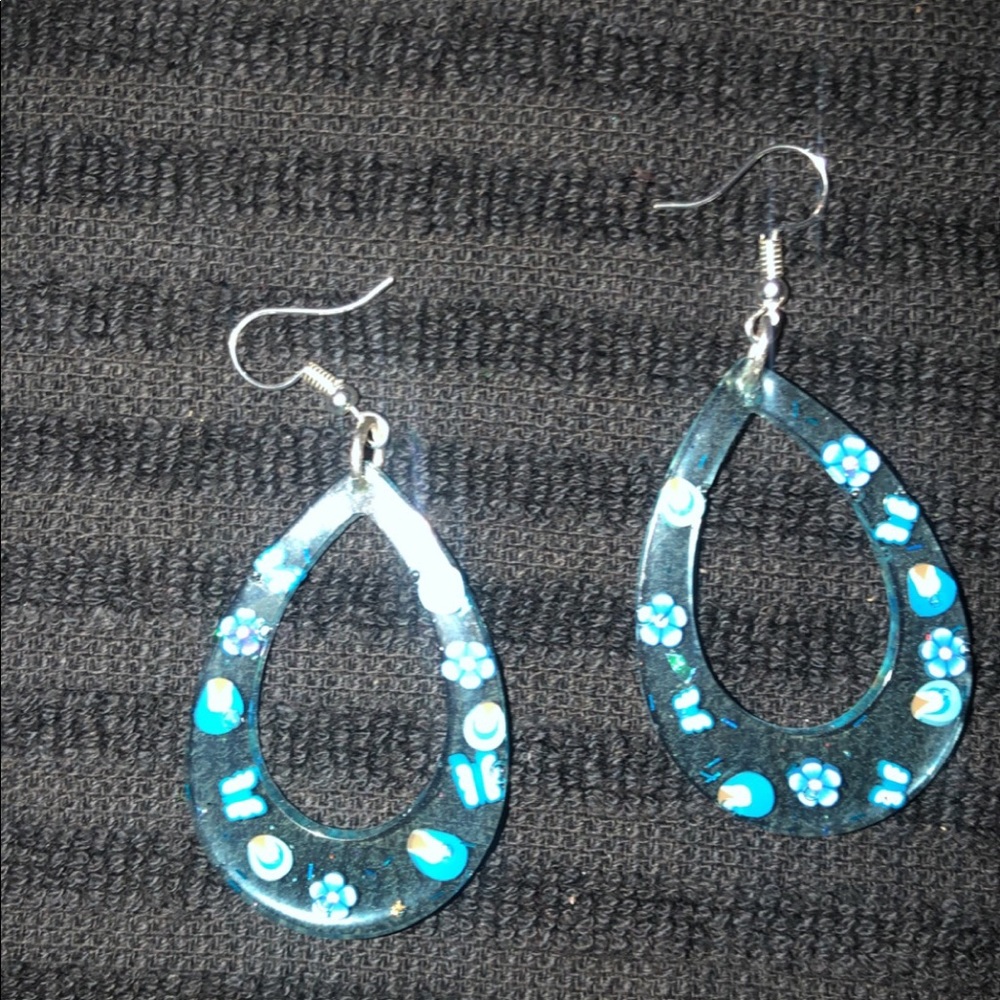 y2k blue earrings 🔗💙